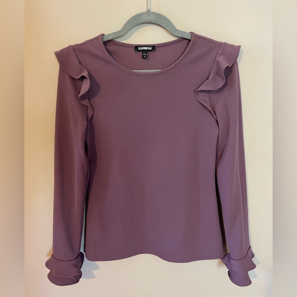 Express, long sleeve blouse.